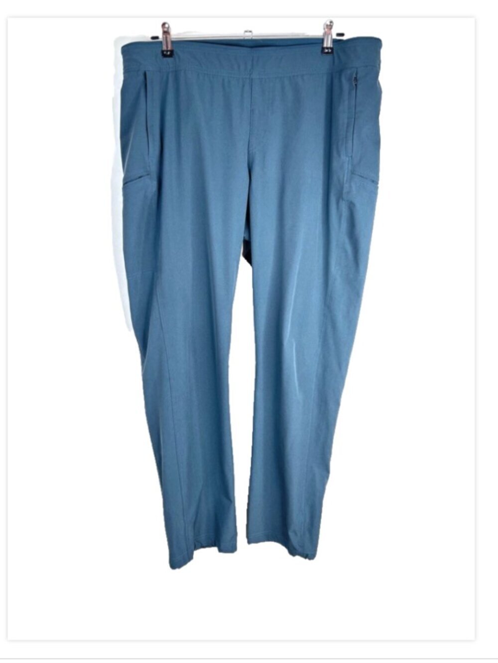 KUHL Hiking Pants XL Teal Blue Stretch Zip Pockets Camping Gorpcore Outdooor